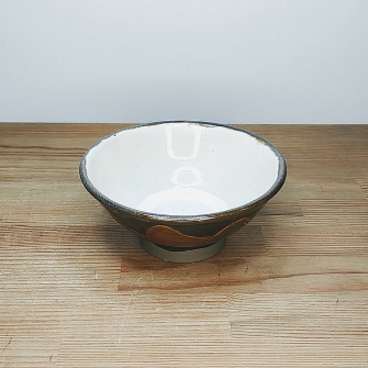 小鹿田焼の【アウトレット】茶碗 茶模様