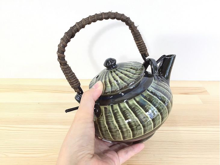 追加商品！】土瓶 緑｜茶(湯呑・急須・土瓶)｜おんた家｜小鹿田焼の器、お皿、丼、湯呑み、茶碗などの通販サイト