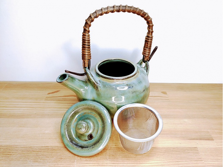 2合土瓶 青｜茶(湯呑・急須・土瓶)｜おんた家｜小鹿田焼の器