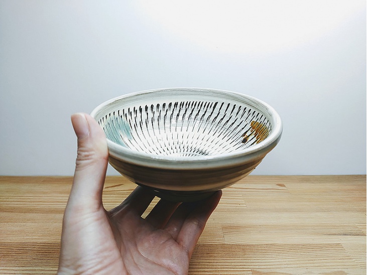 5寸深鉢 飛び鉋(とびかんな)｜すり・小鉢・深皿・深鉢｜おんた家｜小