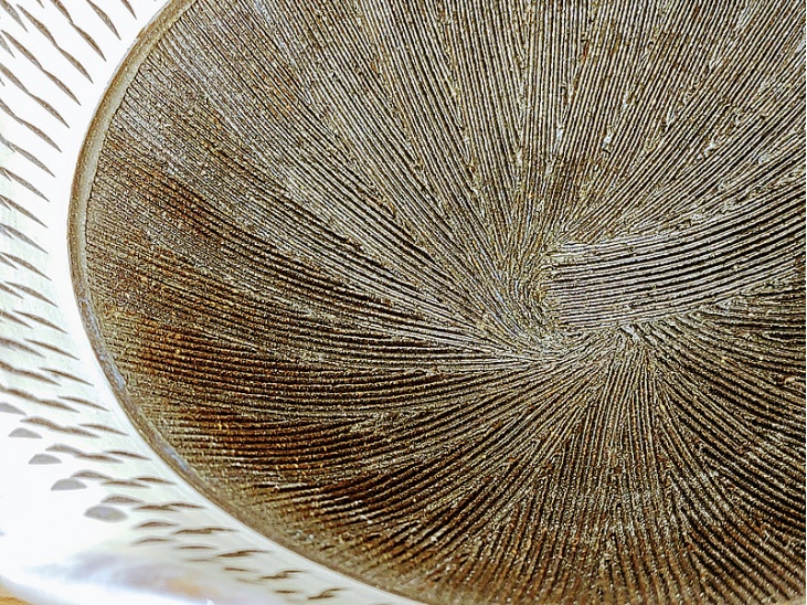 7寸すり鉢飛び鉋｜片口（すり・小鉢・深皿）｜おんた家｜小鹿田焼の器