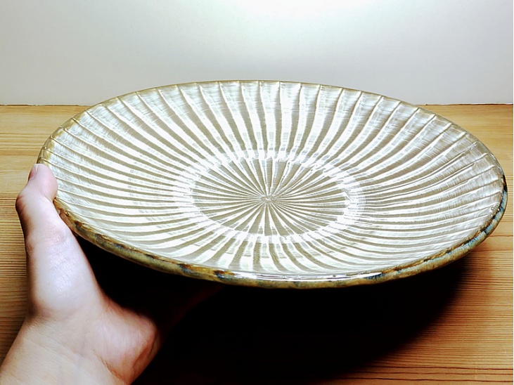 尺皿 刷毛目｜小皿・大皿｜おんた家｜小鹿田焼の器、お皿、丼