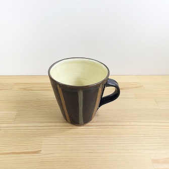 小鹿田焼のマグカップ　