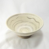 小鹿田焼の5寸丼 飛び鉋(とびかんな)