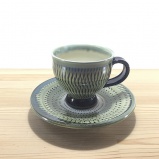 小鹿田焼のコーヒーカップセット