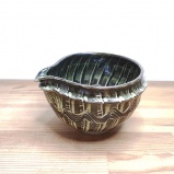 小鹿田焼の【アウトレット】4寸片口 刷毛目とくしめ